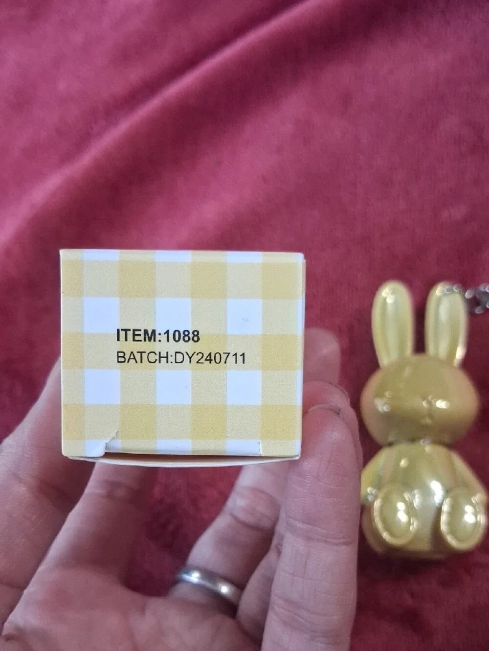 Kati Bunny Lip Gloss Keychain - Yellow